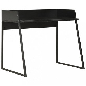 Písací stôl DTD / kov Dekorhome Čierna,Písací stôl DTD / kov Dekorhome Čierna