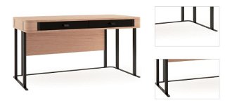 Písací stôl Grande GR - dub (Grande 01) / čierna 3