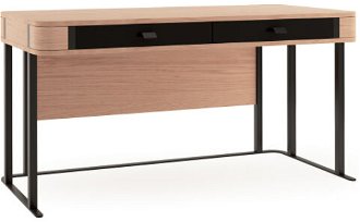 Písací stôl Grande GR - dub (Grande 01) / čierna 2