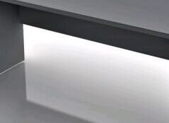 Písací stôl Lift, šedý/hnedý% 5