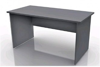 Písací stôl Lift, šedý/hnedý%