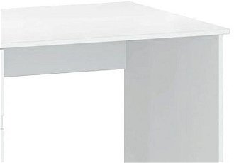 Písací stôl Lindy 1D1S/120 - biely lesk 7