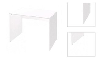 Písací stôl Mega 23, biela% 3