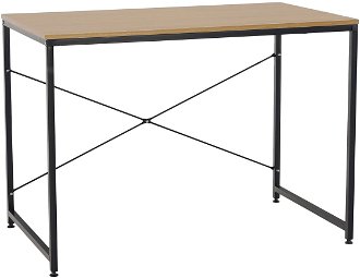 Písací stôl Mellora 100 - dub / čierna 2