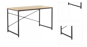 Písací stôl Mellora - dub / čierna 3
