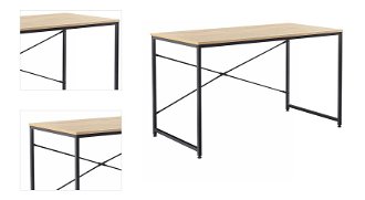 Písací stôl Mellora - dub / čierna 4