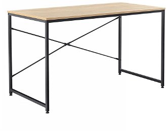 Písací stôl Mellora - dub / čierna 2