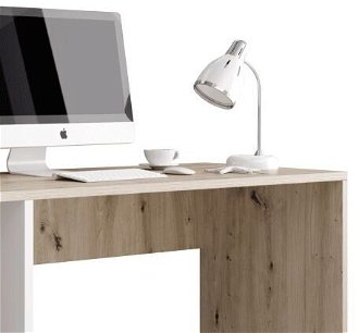 Písací stôl Nereo - dub artisan / biely mat 7