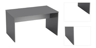 Písací stôl Rioma New Typ 11 - grafit / biela 3
