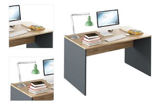 Písací stôl Rioma New Typ 11 - grafit / dub artisan 4