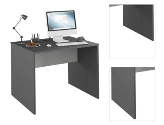 Písací stôl Rioma New Typ 12 - grafit / biela 3