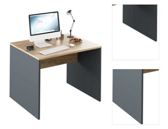 Písací stôl Rioma New Typ 12 - grafit / dub artisan 3