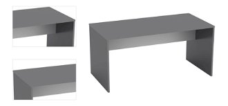 Písací stôl Rioma New Typ 16 - grafit / biela 4