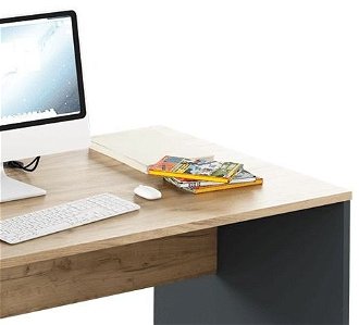 Písací stôl Rioma New Typ 16 - grafit / dub artisan 7