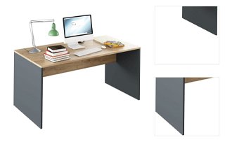 Písací stôl Rioma New Typ 16 - grafit / dub artisan 3
