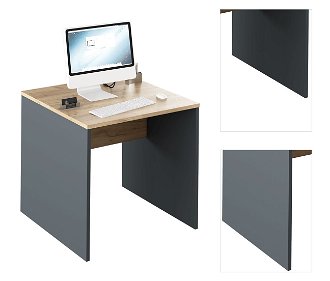 Písací stôl Rioma New Typ 17 - grafit / dub artisan 3