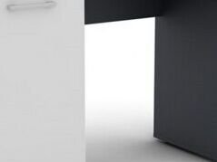 Písací stôl Walter, grafitovo sivý / biely% 5