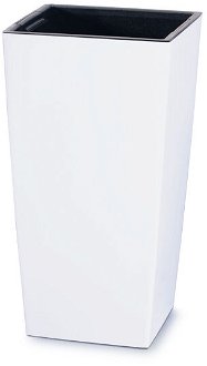 Plastový kvetináč DURS140 14 cm - biela