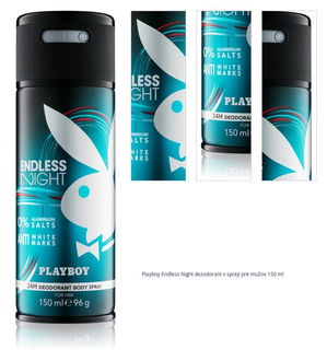 Playboy Endless Night dezodorant v spreji pre mužov 150 ml 1