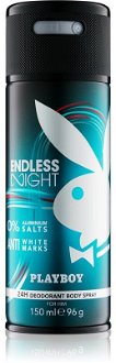 Playboy Endless Night dezodorant v spreji pre mužov 150 ml