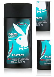 Playboy Endless Night sprchový gél pre mužov 250 ml 3