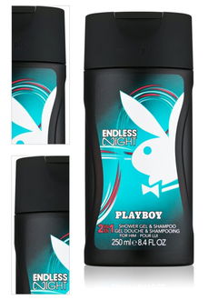 Playboy Endless Night sprchový gél pre mužov 250 ml 4