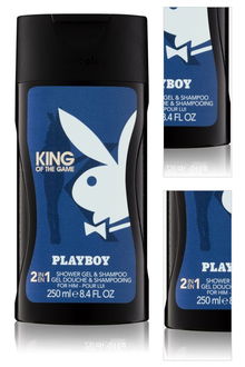 Playboy King Of The Game sprchový gél pre mužov 250 ml 3