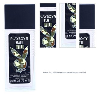Playboy Play it Wild deodorant s rozprašovačom pre mužov 75 ml 1