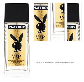 Playboy VIP For Him deodorant s rozprašovačom pre mužov 75 ml 1