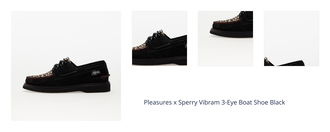 Pleasures x Sperry Vibram 3-Eye Boat Shoe Black 1