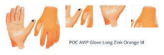 POC AVIP Glove Zink Orange M Cyklistické rukavice 1