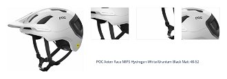 POC Axion Race MIPS Hydrogen White/Uranium Black Matt 48-52 Prilba na bicykel 1