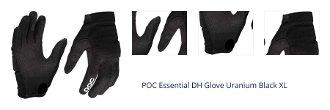 POC Essential DH Glove Uranium Black XL Cyklistické rukavice 1