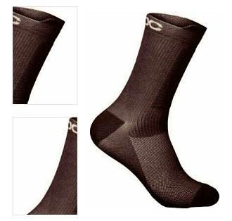POC Lithe MTB Mid Sock Aragonite Brown M Cyklo ponožky 4