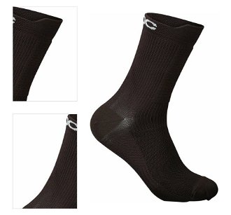 POC Lithe MTB Mid Sock Axinite Brown L Cyklo ponožky 4