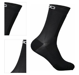 POC Lithe MTB Mid Sock Uranium Black S Cyklo ponožky 4