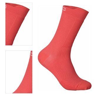 POC Lithe MTB Sock Mid Ammolite Coral S Cyklo ponožky 4