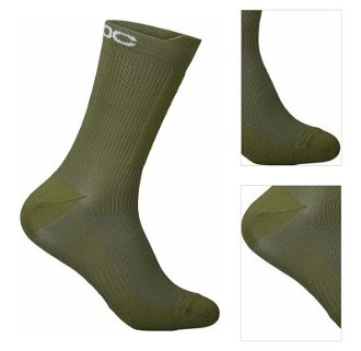 POC Lithe MTB Sock Mid Epidote Green L Cyklo ponožky 3