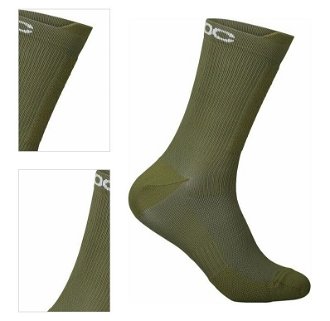 POC Lithe MTB Sock Mid Epidote Green L Cyklo ponožky 4