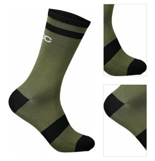 POC Lure MTB Sock Long Epidote Green/Uranium Black M Cyklo ponožky 3