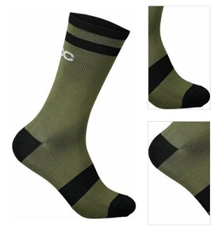 POC Lure MTB Sock Long Epidote Green/Uranium Black S Cyklo ponožky 3