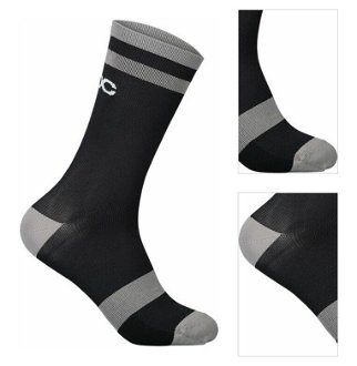 POC Lure MTB Sock Long Uranium Black/Granite Grey S Cyklo ponožky 3