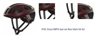 POC Octal MIPS Garnet Red Matt 56-62 Prilba na bicykel 1