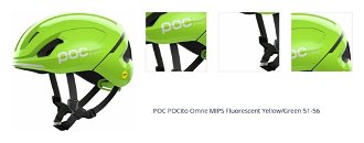 POC POCito Omne MIPS Fluorescent Yellow/Green 51-56 Detská prilba na bicykel 1