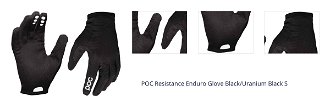 POC Resistance Enduro Glove Black/Uranium Black S Cyklistické rukavice 1