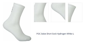 POC Seize Short Sock Hydrogen White L Cyklo ponožky 1