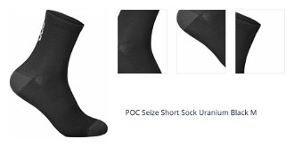 POC Seize Short Sock Uranium Black M Cyklo ponožky 1