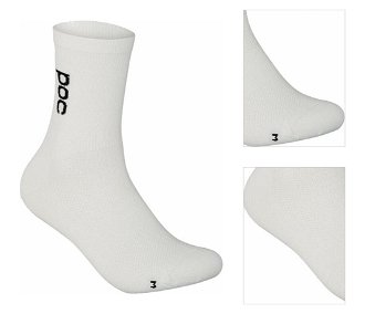 POC Soleus Lite Long Sock Hydrogen White M Cyklo ponožky 3