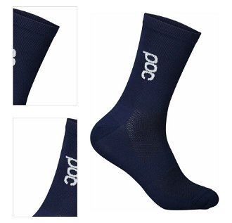 POC Soleus Lite Mid Sock Turmaline Navy M Cyklo ponožky 4