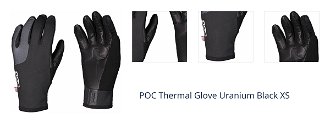 POC Thermal Glove Uranium Black XS Cyklistické rukavice 1